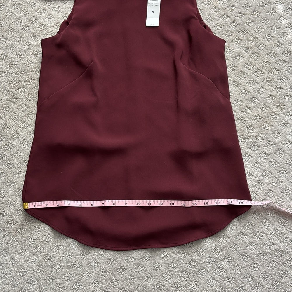 NWT Ann Taylor Burgundy Sleeveless Tank Top – Size Small - Picture 11 of 11